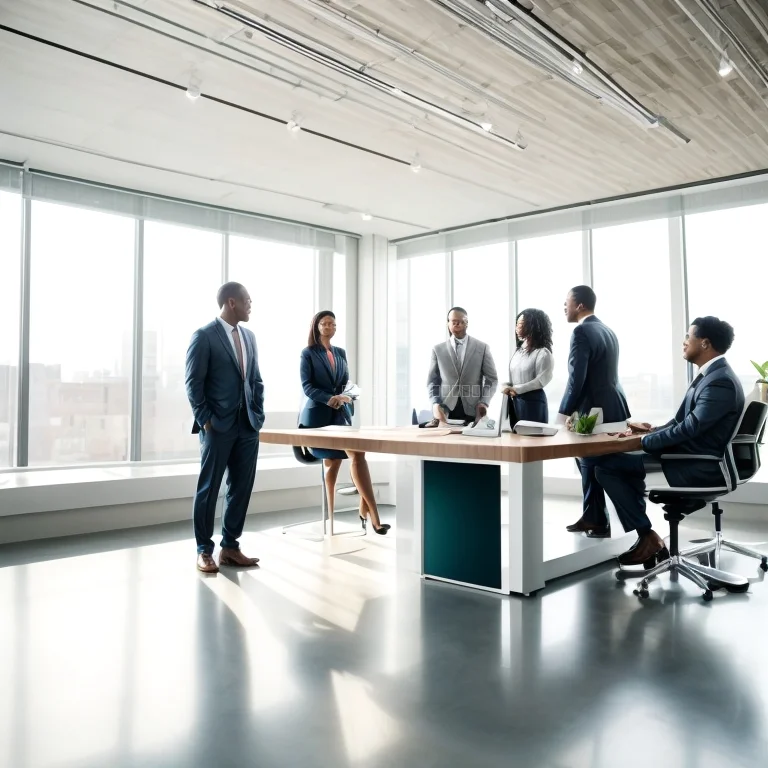 Group discussing sustainable economic strategies